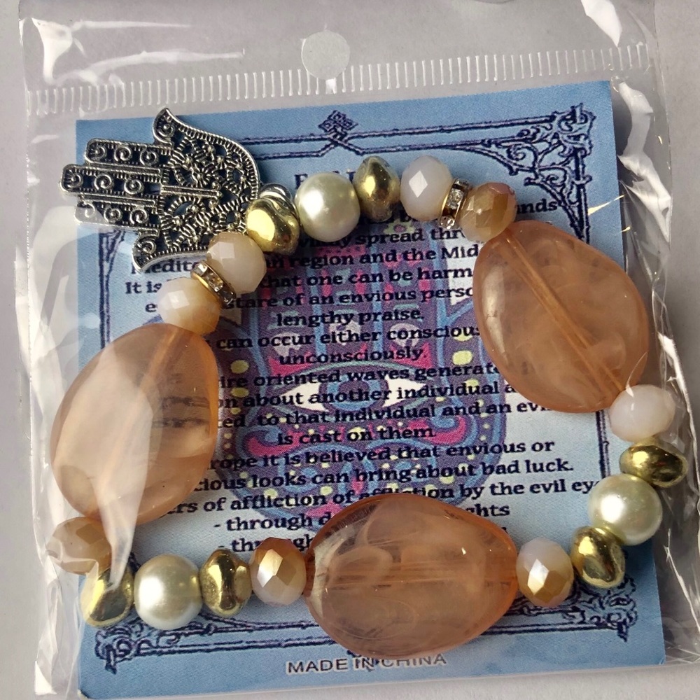 Hamsa evil eye bracelet